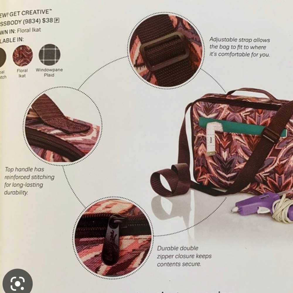 Floral Ikat creative bag